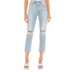 Agolde NEW Riley High Rise Straight Crop Size 24
